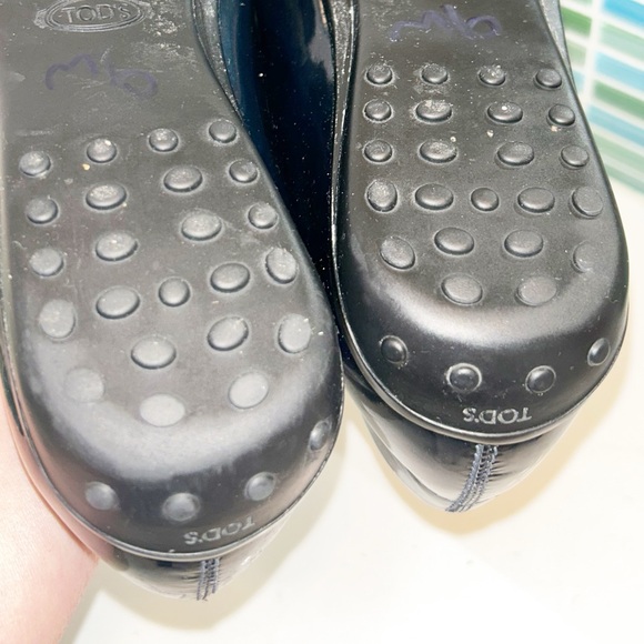 TOD’S The Navy Patent Leather Timeless Driving Loafer Italian Made SZ: 9 - Picture 13 of 16